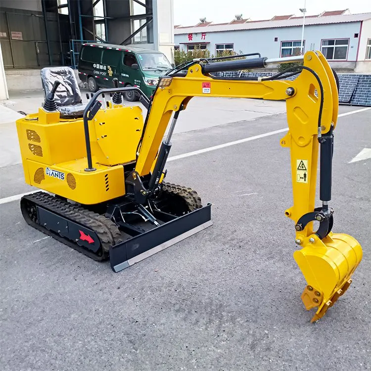 Uyda foydalanish uchun kauchuk izli mini ekskavator